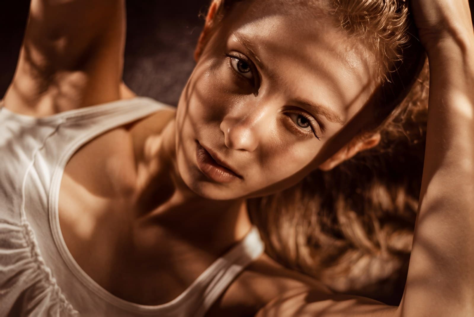 Bright studio lighting